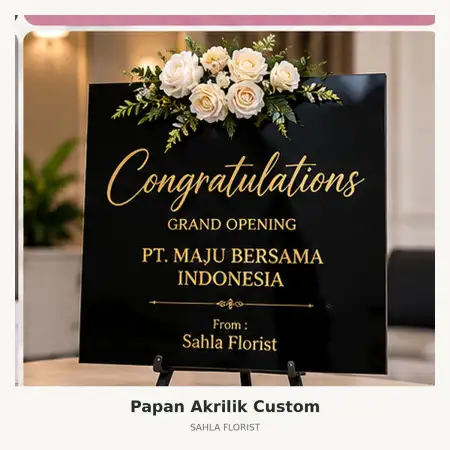Papan Bunga Akrilik Bekasi Timur